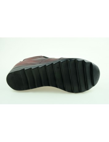 Skórzany półbut damski T.Sokolski ARA K-55, Kolor czerwony