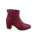 Botki damskie Sergio Leone BT520,Kolor bordowy