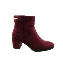Botki damskie Sergio Leone BT522,Kolor bordowy
