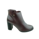 Botki damskie Sergio Leone BT518,Kolor bordo