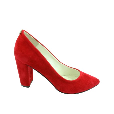 Czółenko damskie JUMA 2676,Kolor czerwony