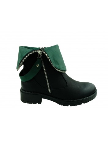 Botek damski VINCEZA HX 20-10478,Kolor czarny z zielonym