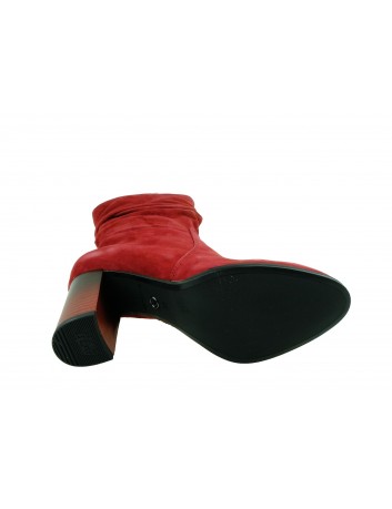 Botek damski skórzany Tamaris 1-25080-23B,Kolor czerwony