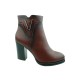 Botki damskie Sergio Leone BT537,Kolor bordo