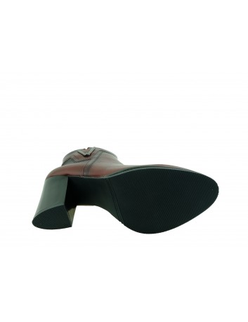 Botki damskie Sergio Leone BT537,Kolor bordo