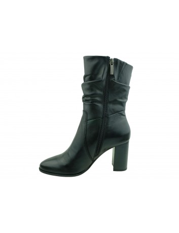 Botek damski skórzany Tamaris 1-25080-23B,Kolor czarny