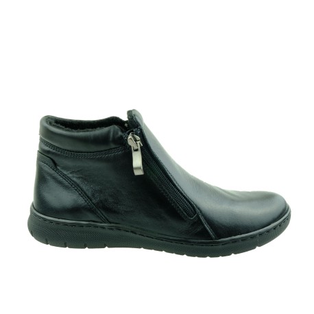 Botek damski skórzany Stella 4017, Kolor czarny