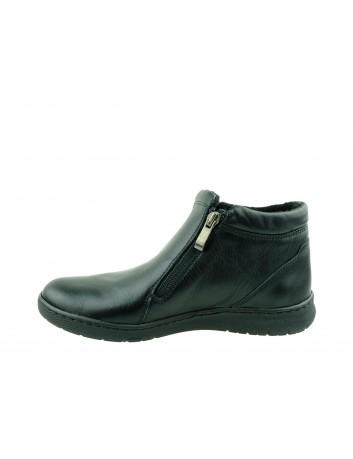 Botek damski skórzany Stella 4017, Kolor czarny