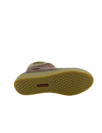 Trzewik damski Rieker Y4023-35B,Kolor bordowy