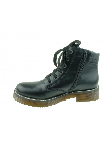 Trzewik damski Rieker 70009-00S,Kolor czarny