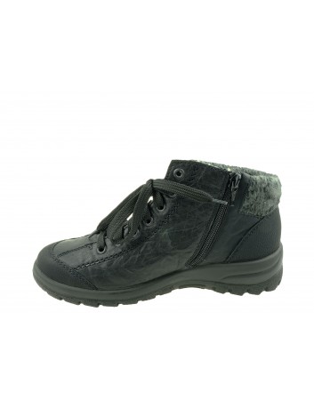 Trzewik damski Rieker  L7110-01S,Kolor czarny