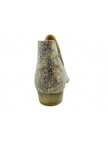 Botki damskie skórzane Maciejka 04091,Kolor beżowy