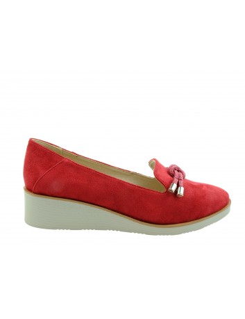 Półbut damski VINCEZA 20-10521,Kolor czerwony