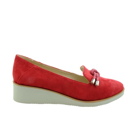 Półbut damski VINCEZA 20-10521,Kolor czerwony