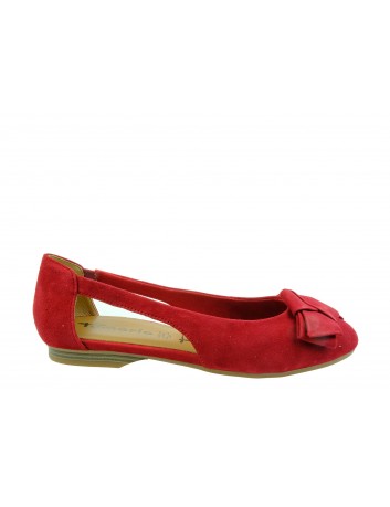 Balerina damska Tamaris 1-22106-22R,Kolor czerwony