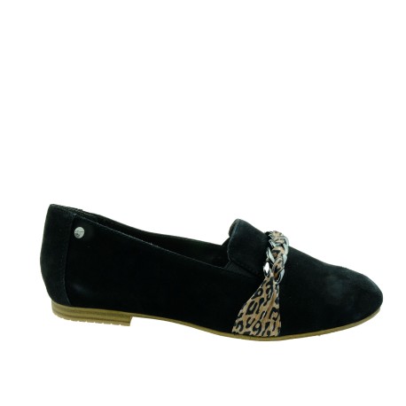 Czółenko damskie skórzane Tamaris 1-24223-24B,Kolor czarny