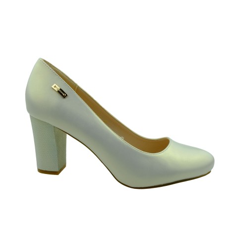 Czółenko damskie Sergio Leone PB130,Kolor beżowy