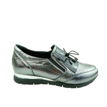 Półbut damski skórzany T.Sokolski BK SW056,Kolor platynowy