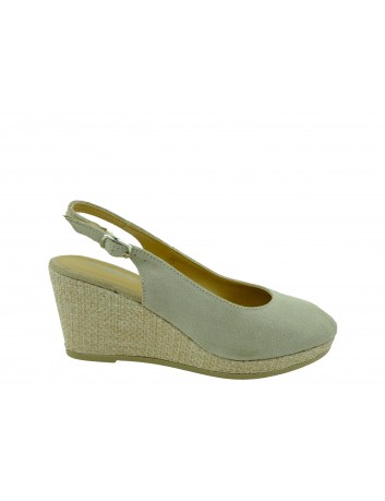 Sandał damski na koturnie Tamaris 1-29303-24T,Kolor beżowy