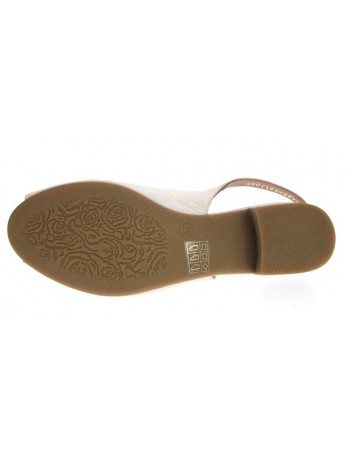 Sandały skórzane damskie 0436-426-617 T.Sokolski,Kolor beżowy