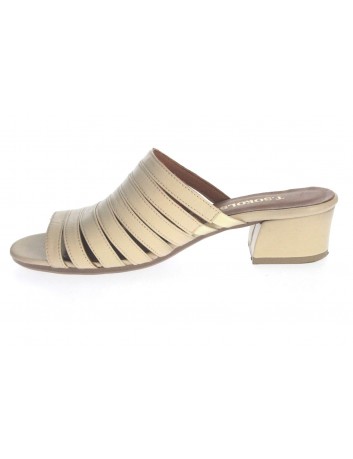 Klapki skórzane damskie ALP 2512 T.Sokolski, Kolor beżowy