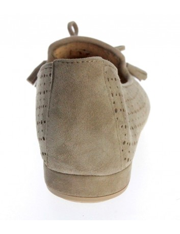 Balerina damska skórzana JUMA 2762 , Kolor beżowy