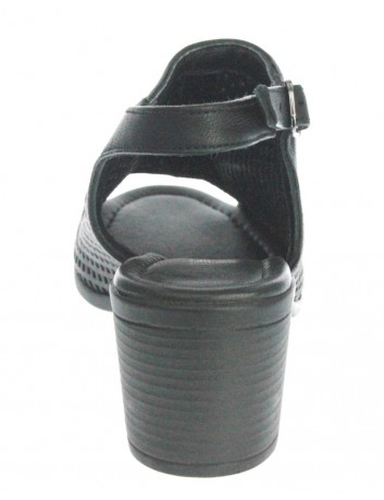 Sandały skórzane damskie ALP 2449 T.Sokolski, Kolor czarny