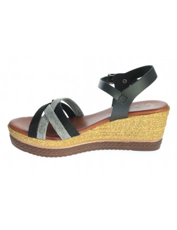 Sandał damski Hiszpańska marka Porronet L-2559, Kolor czarny