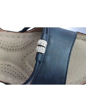 Sandał damski na koturnie T.Sokolski SK L20-37, Kolor granat