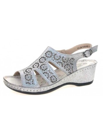 Sandał skórzany damski T.Sokolski FC L20-13,kolor srebrny