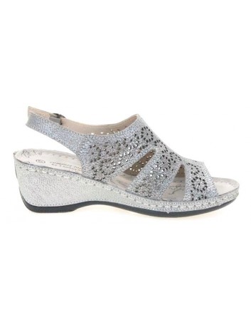 Sandał skórzany damski T.Sokolski FC L20-13,kolor srebrny