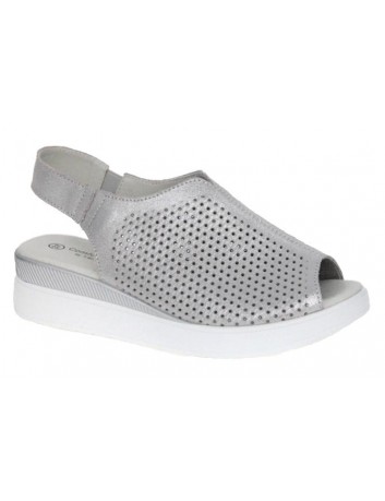 Skórzany sandał T.Sokolski OC L20-06,Kolor srebrny