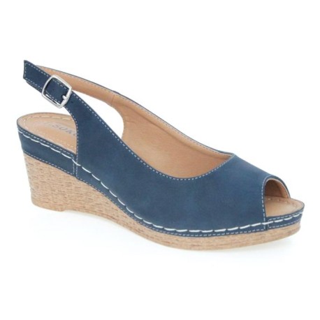 sandał damski na koturnie T.Sokolski YE 20L-03, Kolor granat