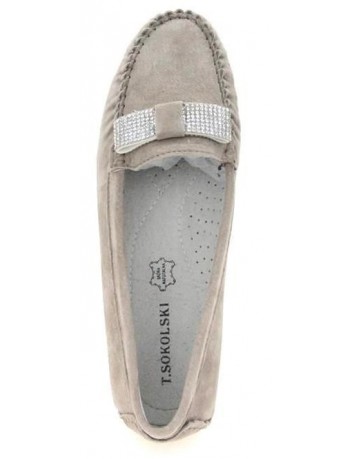 Letni mokasyn damski T.Sokolski GS W20-03,Kolor beżowy