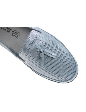 Wsuwany półbut letni T.Sokolski OC W20-05,Kolor jasno niebieski