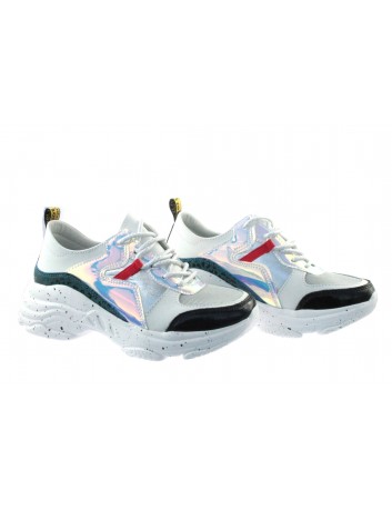 Sportowe Sneakersy skórzany  T.Sokolski FLY W20-05 ,Kolor biały