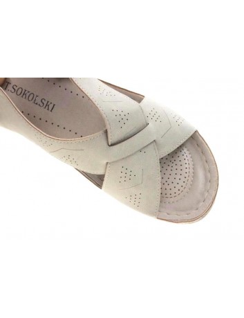 Sandał damski T.Sokolski SIX L20-03, Kolor beżowy