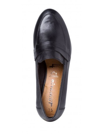 Półbut skórzany damski Tamaris 1-24215-25B,czarny