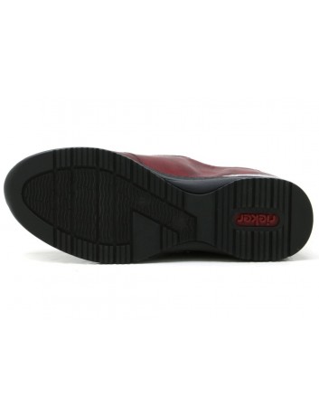 Sportowy półbut damski Rieker N4321-35V,bordowy