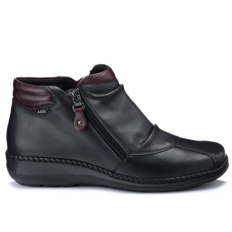 Botek damski skórzany AXEL 1725,czarny