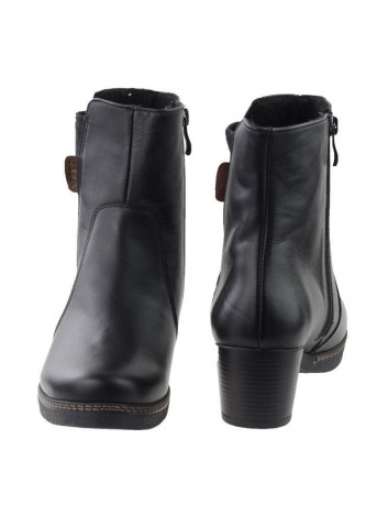Botek damski skórzany AXEL 4374,czarny