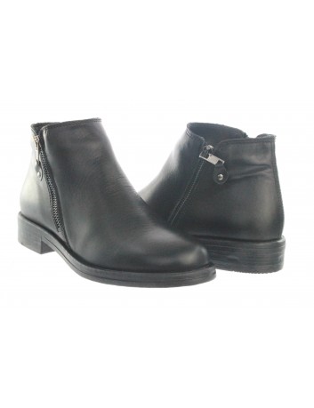 Botek damski skórzany Gaia Verdi GV ASIA L072,Kolor czarny