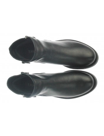 Botek damski skórzany Gaia Verdi GV ASIA L072,Kolor czarny