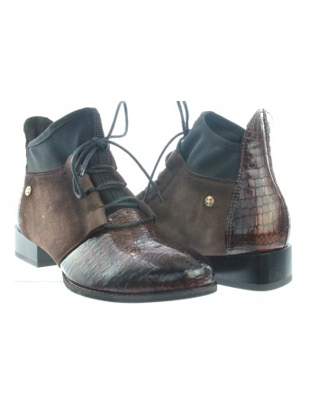 Botek damski skórzany Maciejka 04744 brązowy