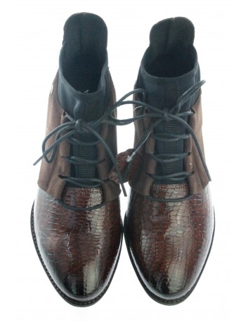 Botek damski skórzany Maciejka 04744 brązowy