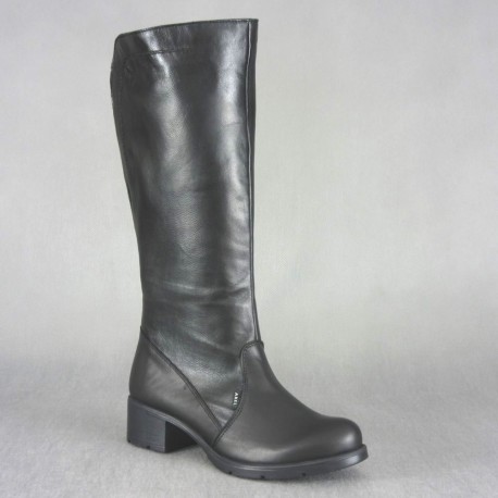 Kozak damski skórzany marki AXEL 4367 czarny