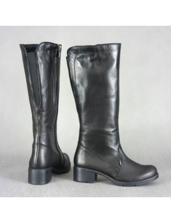 Kozak damski skórzany marki AXEL 4367 czarny