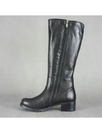 Kozak damski skórzany marki AXEL 4367 czarny