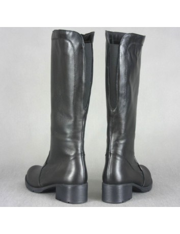 Kozak damski skórzany marki AXEL 4367 czarny