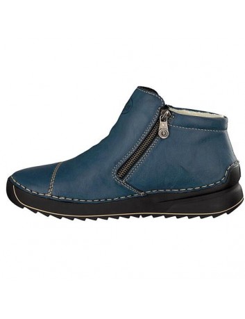 Botek damski Rieker RIE 51561-14R niebieski